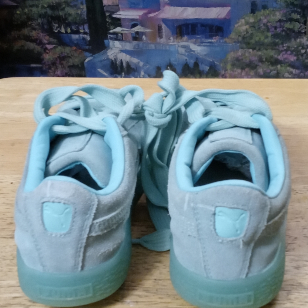 PUMA Classic 🏃 “Suede Classic Ice Mix“ Size 1.5C Child👦,Like🆕new!Gift It.🎁 - Picture 8 of 16